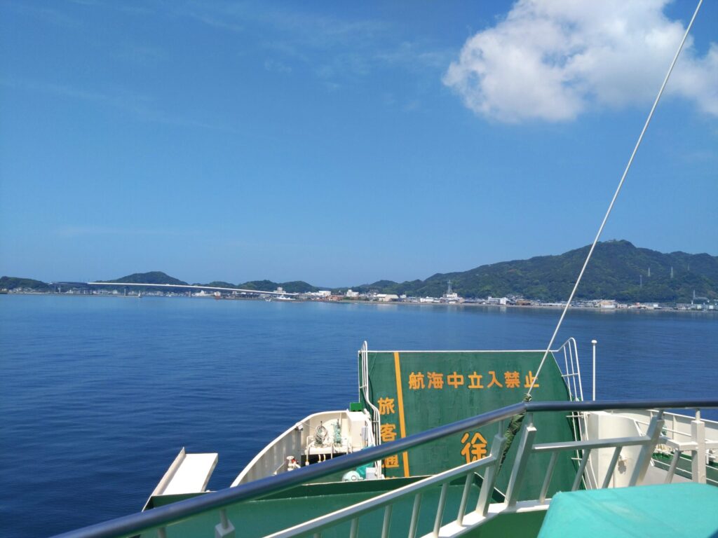 蔵之元港から牛深港へ