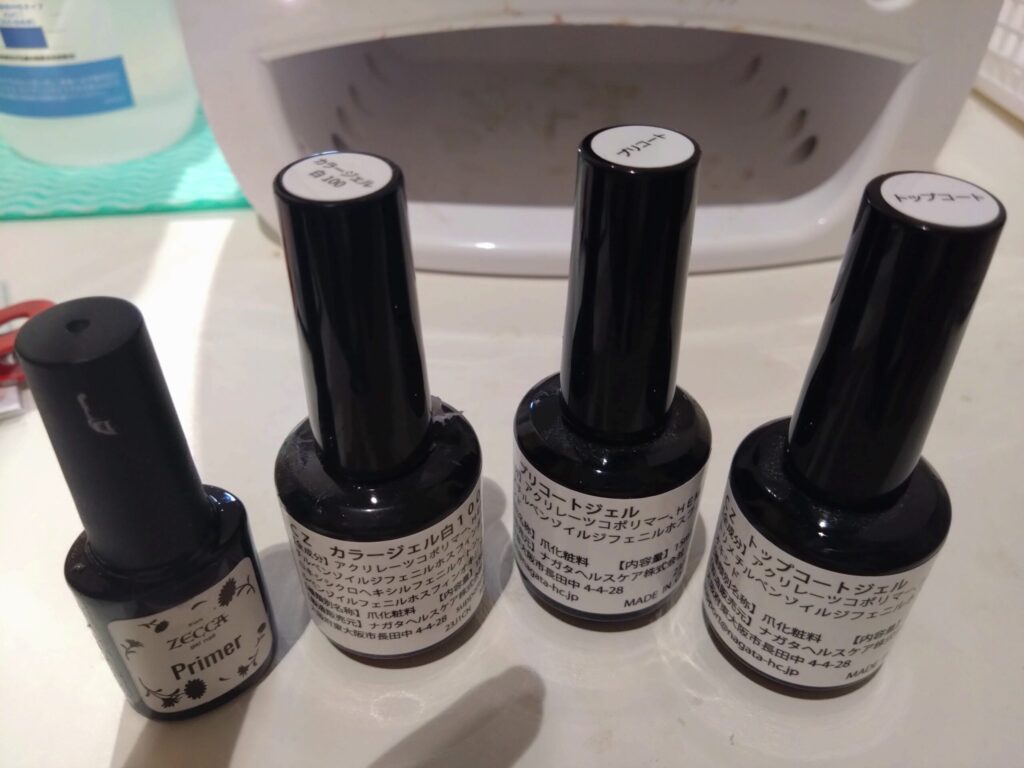 使用するネイル