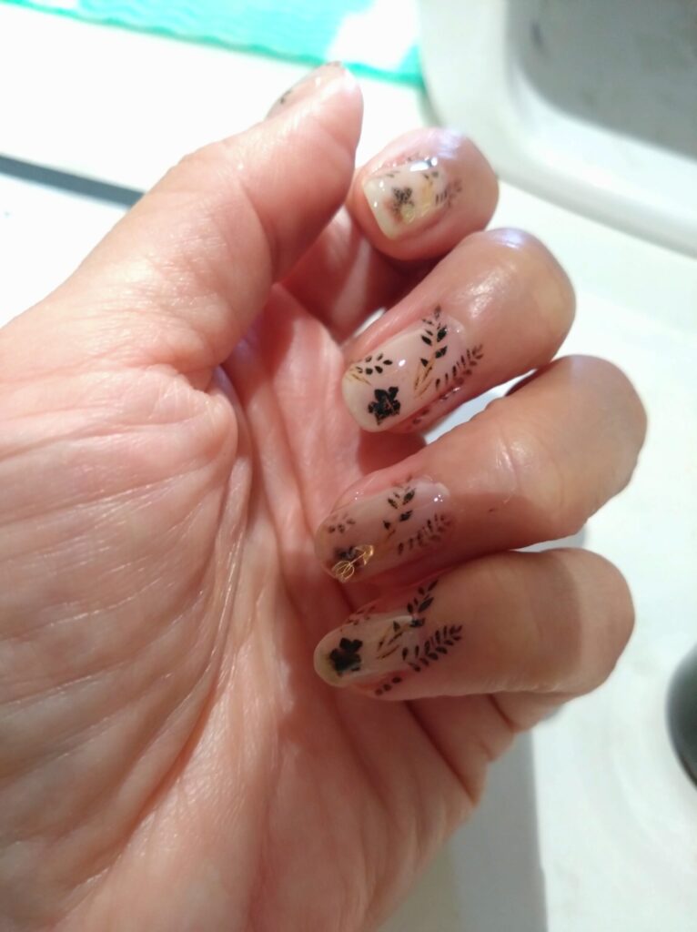 指全部にプリント